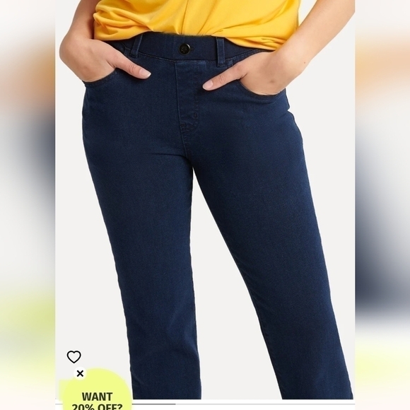 BETABRAND PULL ON Boot-Cut 4-Pocket Yoga Denim Pants, sz Large - Picture 3 of 16